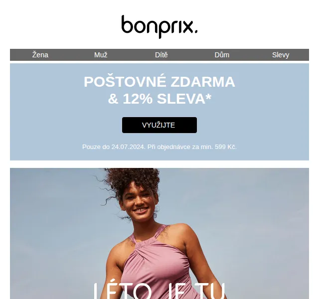 bonprix: 12% sleva na plavky a bikiny + poštovné zdarma – červenec 2026 | Nuslet.cz
