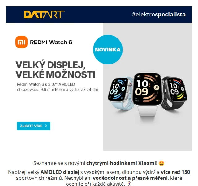 Xiaomi chytré hodinky - Maximum na zápěstí | DATART