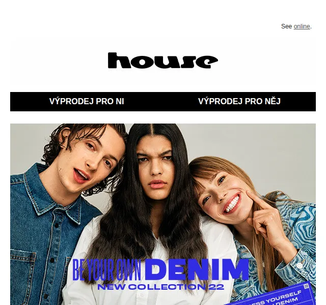 HOUSE: Nová denim kampaň – červen 2026 | Nuslet.cz