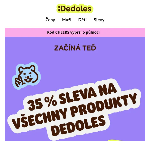 Dedoles.cz: 35% sleva na vše – červenec 2026 | Nuslet.cz