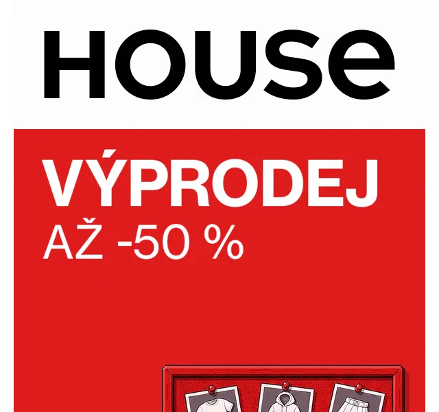 HOUSE: Výprodej až -50% – červenec 2026 | Nuslet.cz