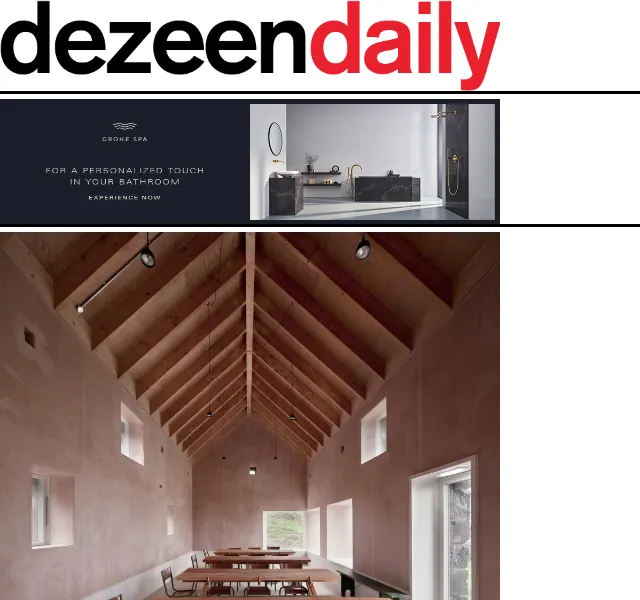 Dezeen Daily: Barn-conversion restaurant & timber buildings – červen 2026 | Nuslet.cz