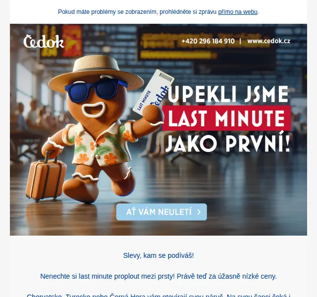 Čedok: Last minute Chorvatsko od 13 390 Kč – červen 2026 | Nuslet.cz