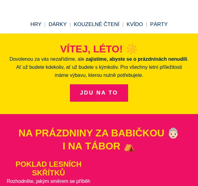 Albi: letní hry a dárky – červenec 2026 | Nuslet.cz