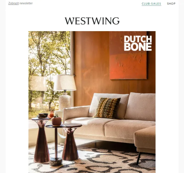 Westwing: Dutchbone a zlaté dárky – červenec 2026 | Nuslet.cz