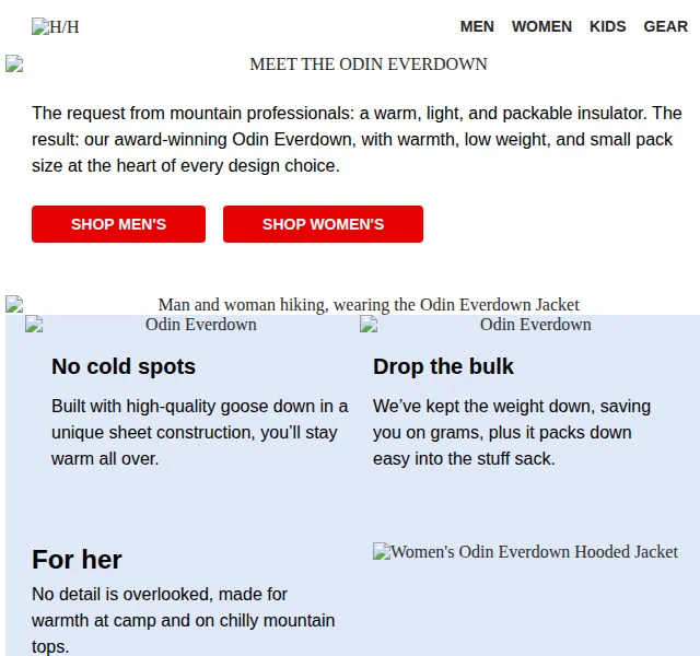 Helly Hansen Odin Everdown bunda – červen 2026 | Nuslet.cz