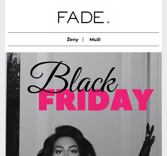 Fade: Black Friday až 50 % slevy na Guess, Calvin Klein – červen 2026 | Nuslet.cz