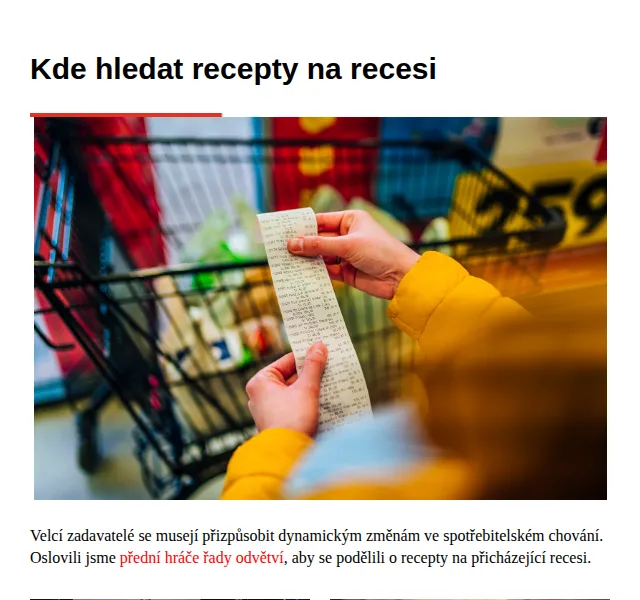 Marketing & Media: Recepty na recesi – červen 2026 | Nuslet.cz
