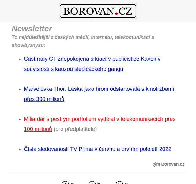 Aleš Borovan: Novinky z médií a showbyznysu – červen 2026 | Nuslet.cz
