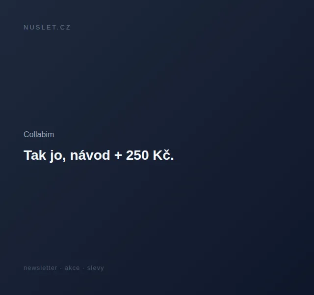 Collabim: 50% sleva na knihu o analýze klíčových slov – červen 2026 | Nuslet.cz