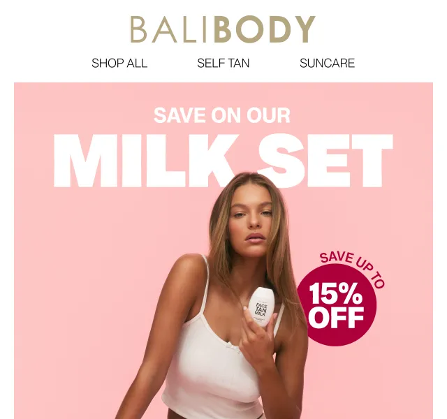 Bali Body: 15 % sleva na Self Tan Milk Duo – květen 2026