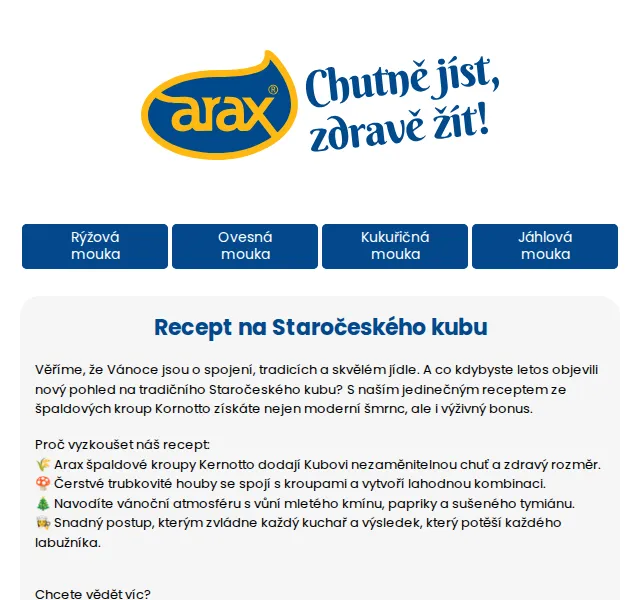 Potraviny Arax: Špaldové kroupy za 24 Kč – červen 2026 | Nuslet.cz