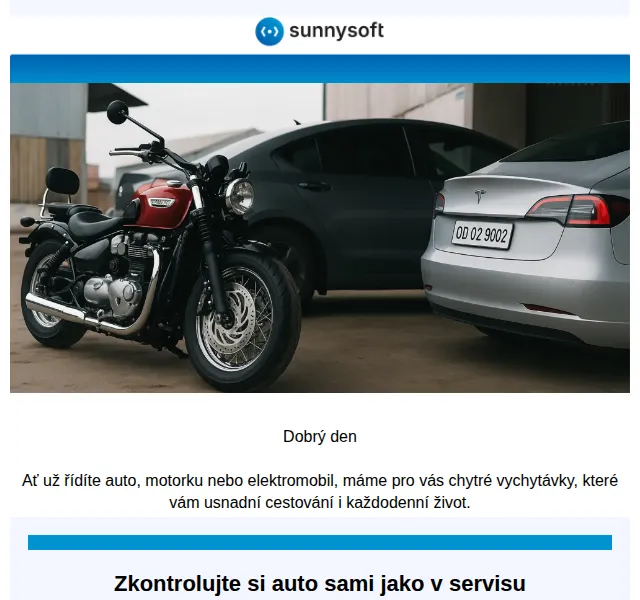 Sunnysoft: Nabíječky pro elektromobily a autodiagnostiky – červen 2026 | Nuslet.cz