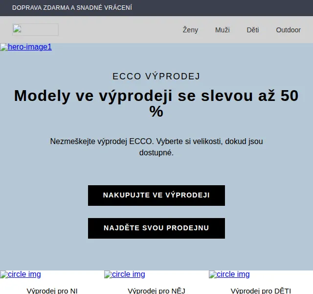 ECCO: Výprodej se slevou až 50 % – červen 2026 | Nuslet.cz