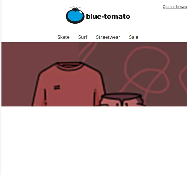 BLUE TOMATO: 2 trička za 30 € nebo 2 topy za 60 € – červen 2026 | Nuslet.cz