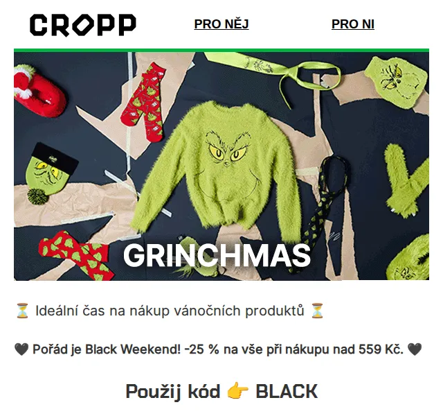 Cropp: -25 % na vše – Black Weekend – červen 2026 | Nuslet.cz