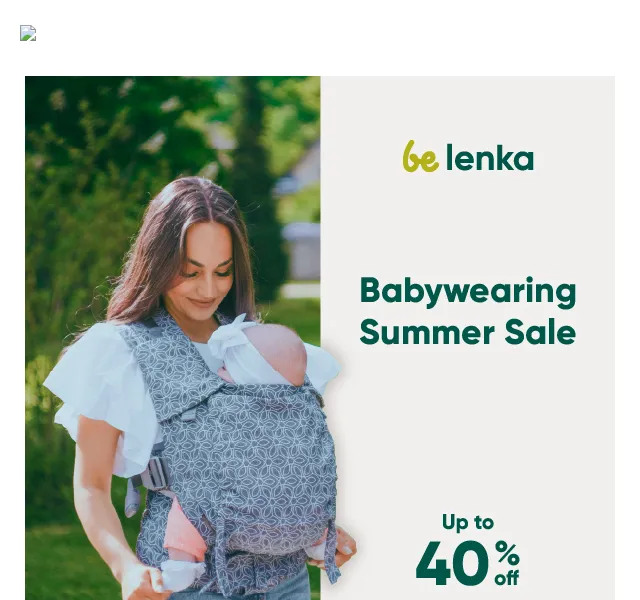 Be Lenka: Babywearing výprodej sleva až 40 % – červen 2026 | Nuslet.cz