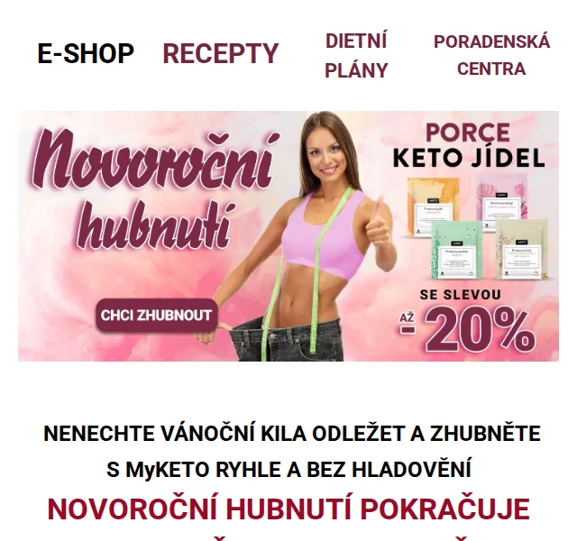 MyKETO: Porce jídel se slevou až 20 % – červen 2026 | Nuslet.cz