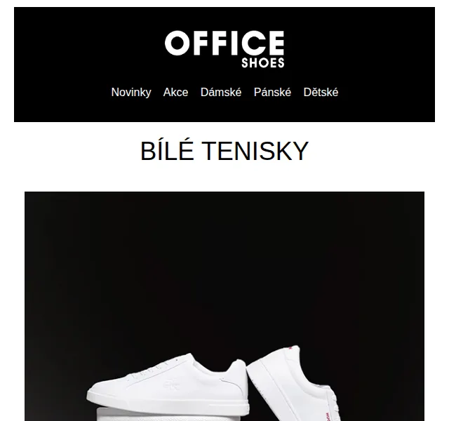 Office Shoes Czech: Bílé tenisky Skechers, Tommy Hilfiger – duben 2026
