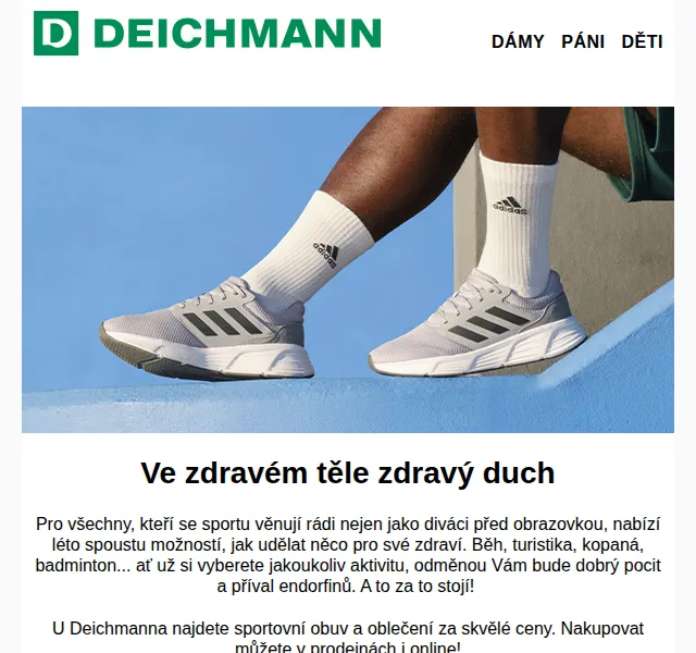 DEICHMANN: Sportovní obuv se slevou až 50 % – červen 2026 | Nuslet.cz