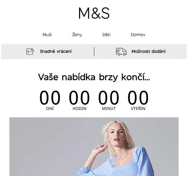 Marks and Spencer: Sleva 25 % na doplňky a 20 % na oblečení – duben 2026 | Nuslet.cz
