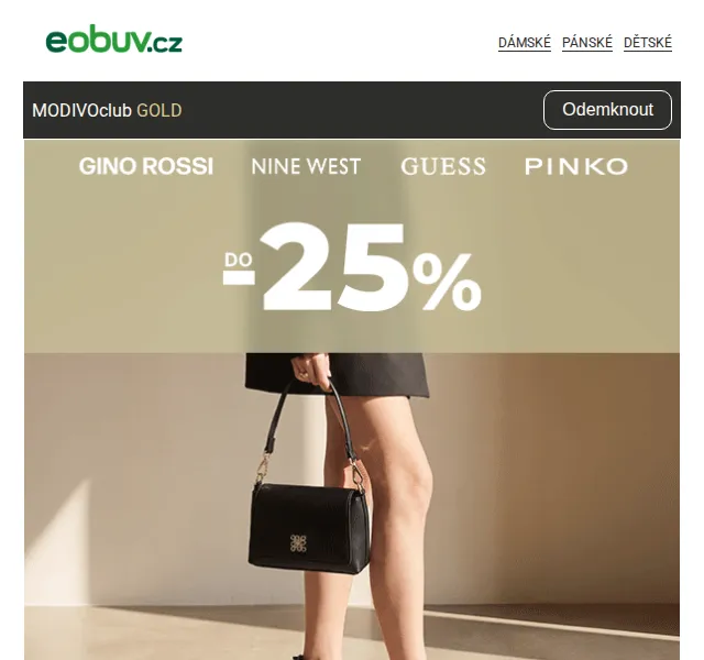 Eobuv.cz: Boty, tašky a doplňky se slevou až -25 % | Srpen 2026