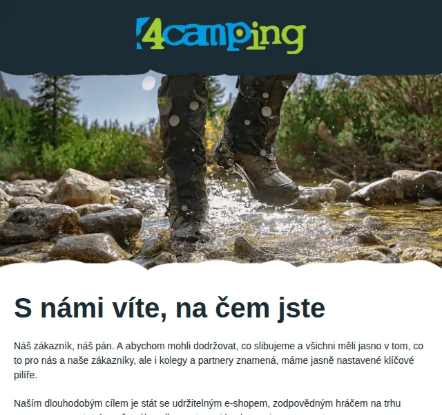 4camping: Špičkový zákaznický servis a rychlé dodání – červen 2026 | Nuslet.cz