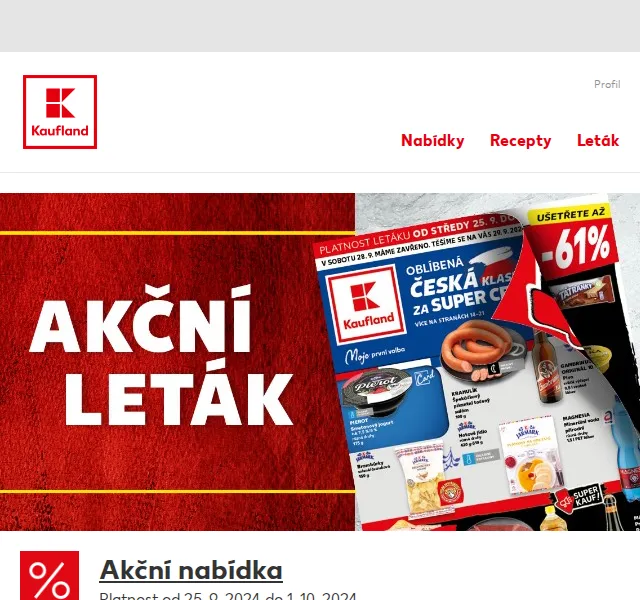 Kaufland: Oblíbené české klasiky se slevou až 53 % – červenec 2026 | Nuslet.cz
