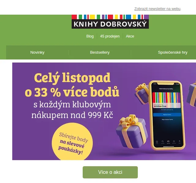 Knihy Dobrovský: Bonusové body a audioknihy zdarma – listopad 2026 | Nuslet.cz