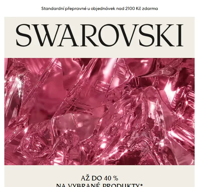 Swarovski: Sleva až 40 % na vybrané produkty – červenec 2026 | Nuslet.cz