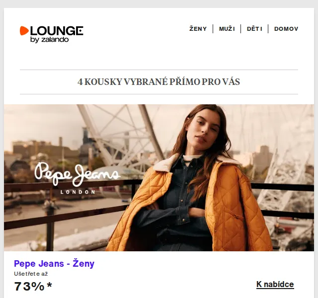 Lounge by Zalando: Pepe Jeans, PULL&BEAR a Peak Performance – červenec 2026 | Nuslet.cz