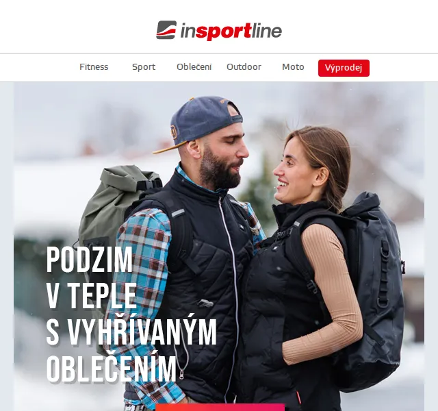 inSPORTline: Vyhřívané vesty, rukavice, kalhoty v AKCI – červen 2026 | Nuslet.cz