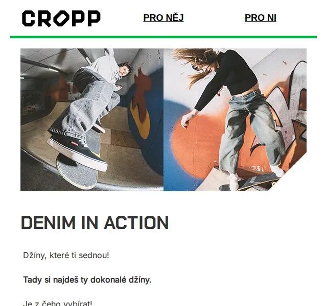 Cropp: Džíny pro něj i pro ni – červenec 2026 | Nuslet.cz