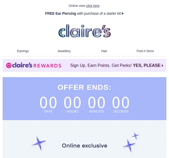 Claire's: 60% sleva na zimní kolekci – červenec 2026 | Nuslet.cz