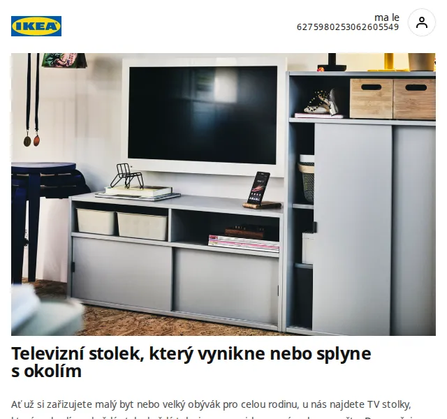 Ikea: TV stolky a úložné systémy – červen 2026 | Nuslet.cz
