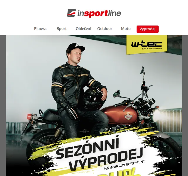inSPORTline: Velký MOTO výprodej W-TEC se slevami až -64 % – červen 2026 | Nuslet.cz