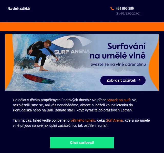 Adrop.cz: Indoor surfing v Praze Letňany – červen 2026 | Nuslet.cz