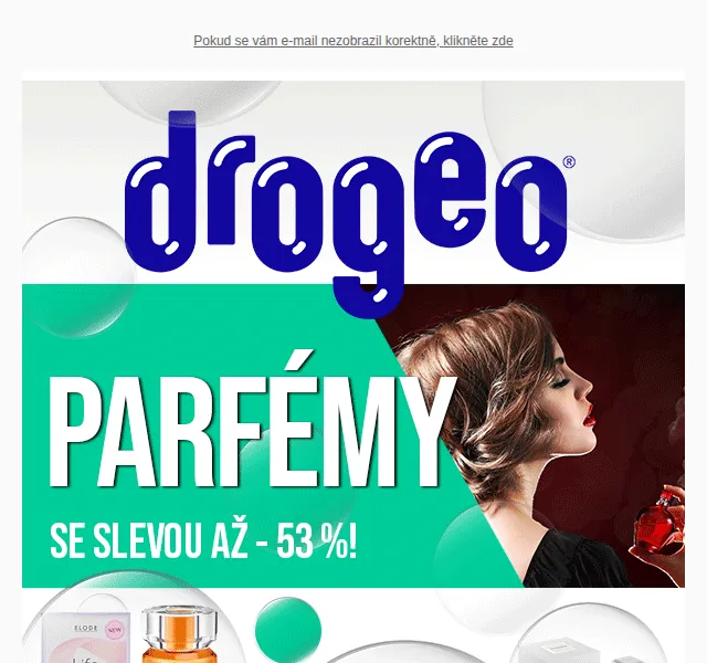 Drogeo: sleva až 53 % na oblíbené parfémy a vůně – červen 2026 | Nuslet.cz