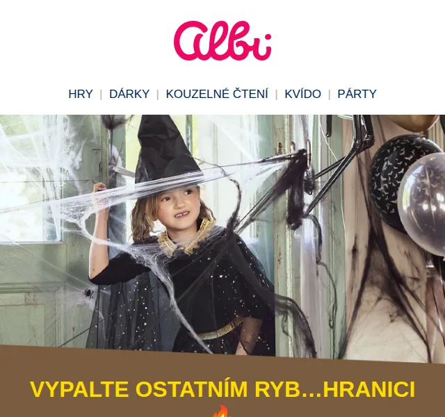 Albi: Kostýmy čarodějnic od 299 Kč – červen 2026 | Nuslet.cz