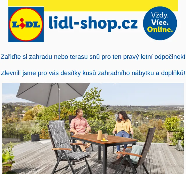 Lidl: Zahradní nábytek se slevami až 40 % – červenec 2026 | Nuslet.cz