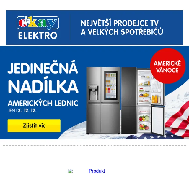 OKAY: Slevy na americké lednice (LG, Hisense) – červenec 2026 | Nuslet.cz