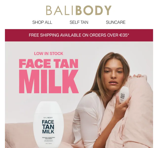 Bali Body: Face Tan Milk vyprodáno – duben 2026 | Nuslet.cz