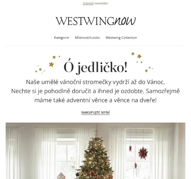 Westwing: Vánoční stromky a ozdoby – prosinec 2026 | Nuslet.cz