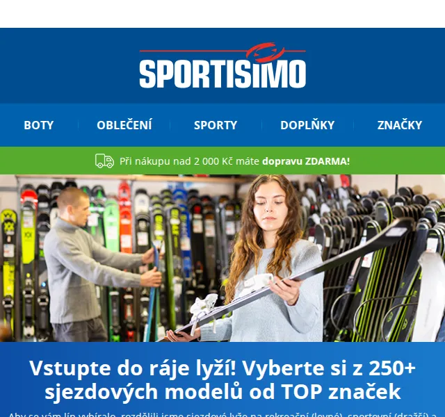 Sportisimo: Sjezdové lyže od 4 000 Kč – červen 2026 | Nuslet.cz