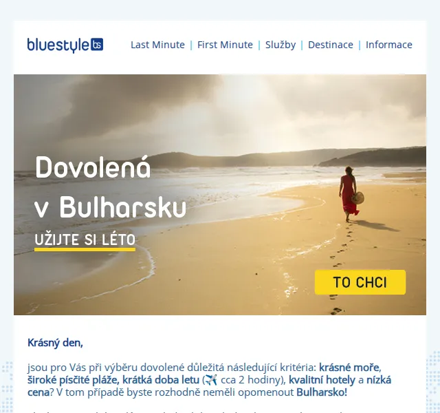 CK Blue Style: Dovolená v Bulharsku – červen 2026 | Nuslet.cz