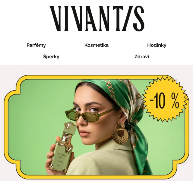 Vivantis: arabské parfémy -10 % s kódem – srpen 2026