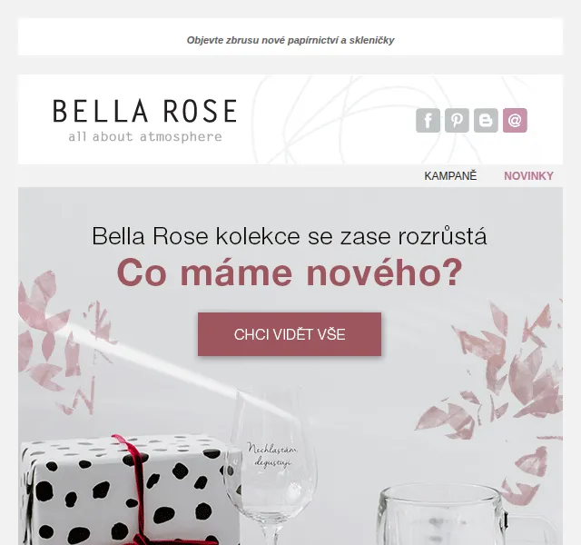 Bella Rose: Nové papírnictví a skleničky – červen 2026 | Nuslet.cz
