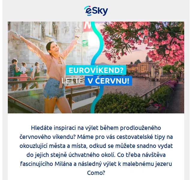 eSky.cz: Cestovatelské balíčky na červen – letenky + ubytování od 1 058 Kč | Nuslet.cz