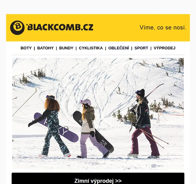 Blackcomb: Ještě vyšší slevy z mega výprodeje – červen 2026 | Nuslet.cz