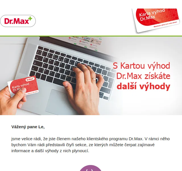 Dr.Max: Baby, Dia, Beauty, Vet – Karta výhod – červen 2026 | Nuslet.cz